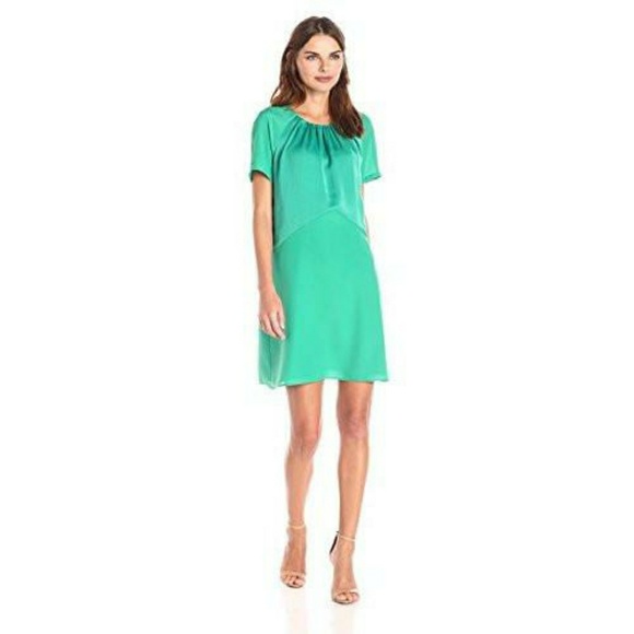 NEW Lark & Ro Green Mini Dress XS - Picture 1 of 4